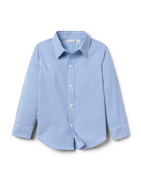 Gingham Seersucker Shirt