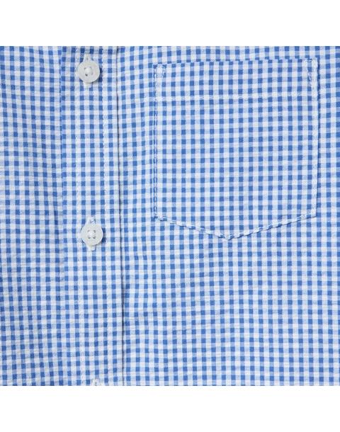 Gingham Seersucker Shirt
