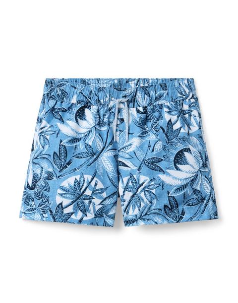 Recycled Tropical Leaf Swim Trunk