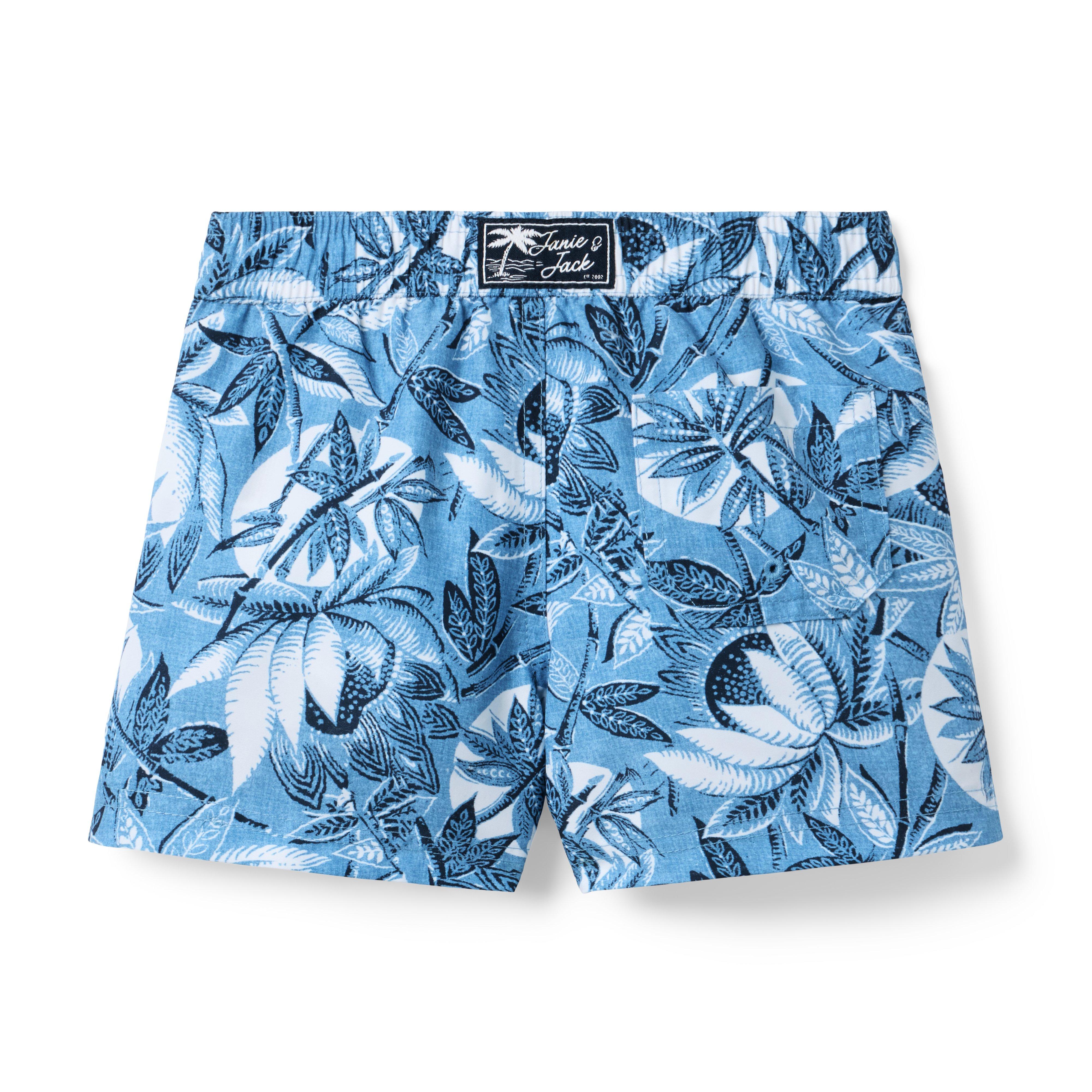 Recycled Tropical Leaf Swim Trunk image number 2