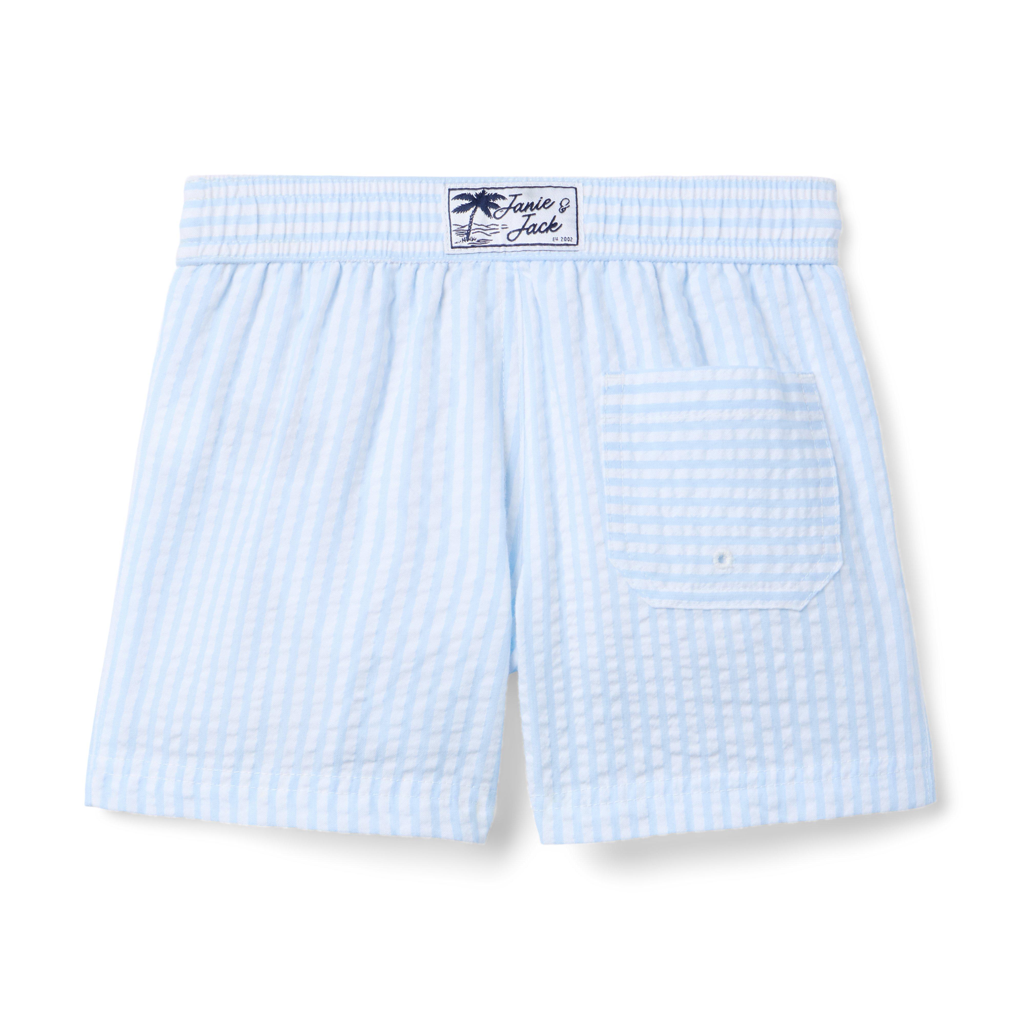 Seersucker Striped Swim Trunk image number 2