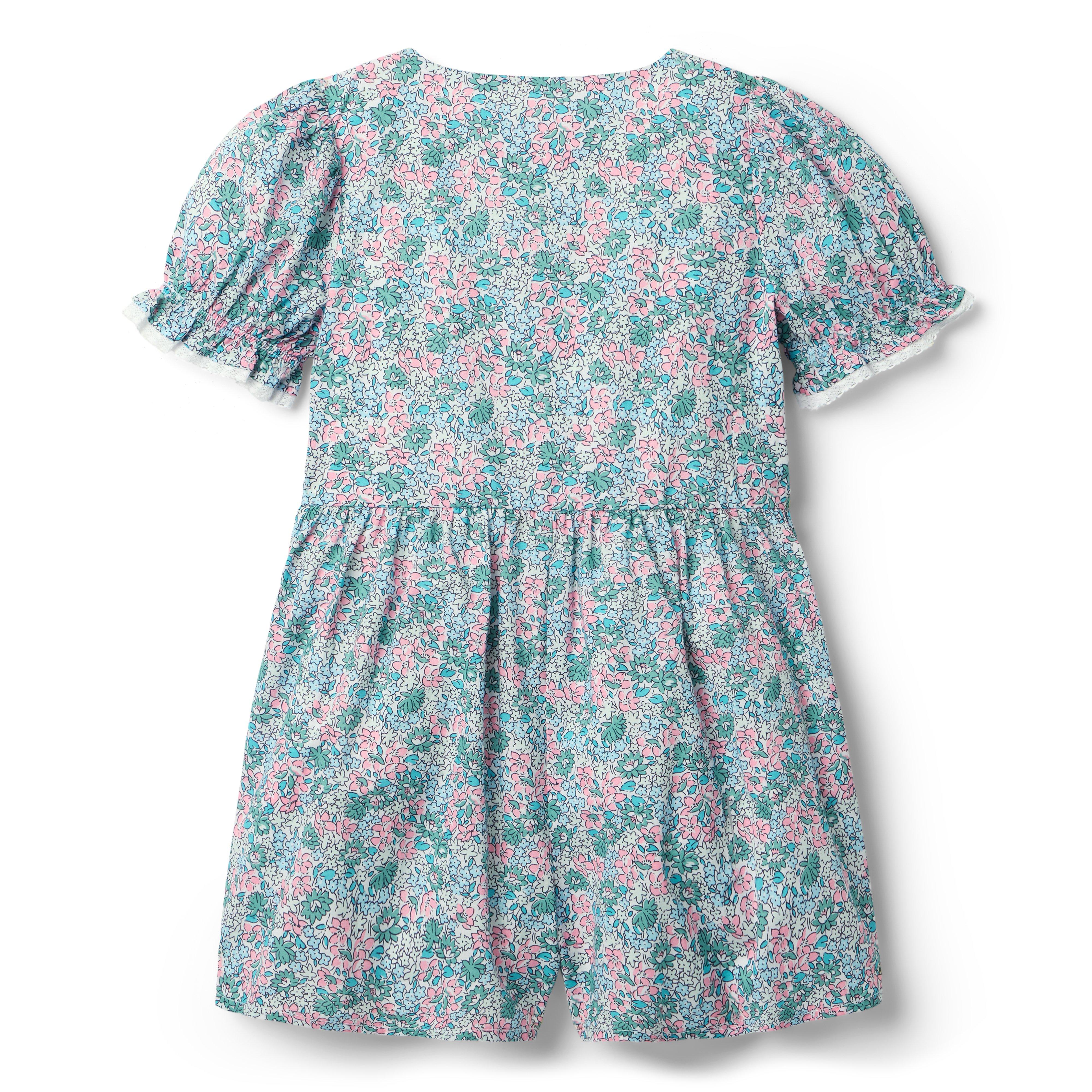 Ditsy Floral Pintuck Romper image number 2