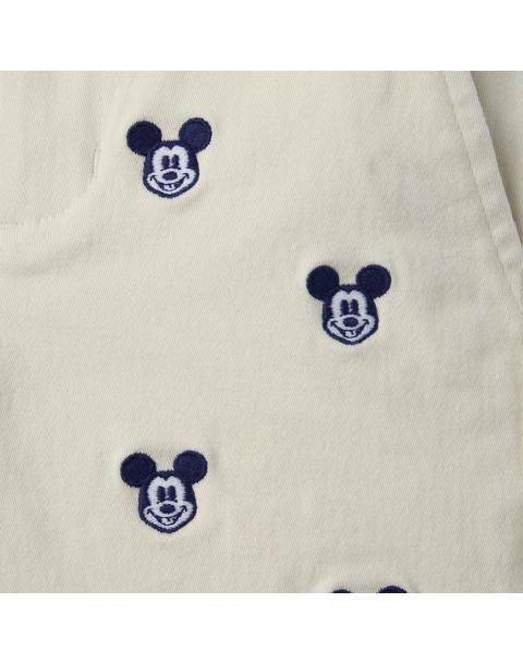Disney Mickey Mouse Embroidered Twill Short