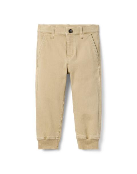 The Button Twill Jogger