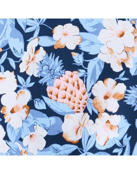 Pineapple Floral Ruffle Dress