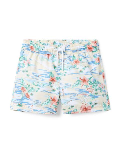 Recycled Island Floral Swim Trunk