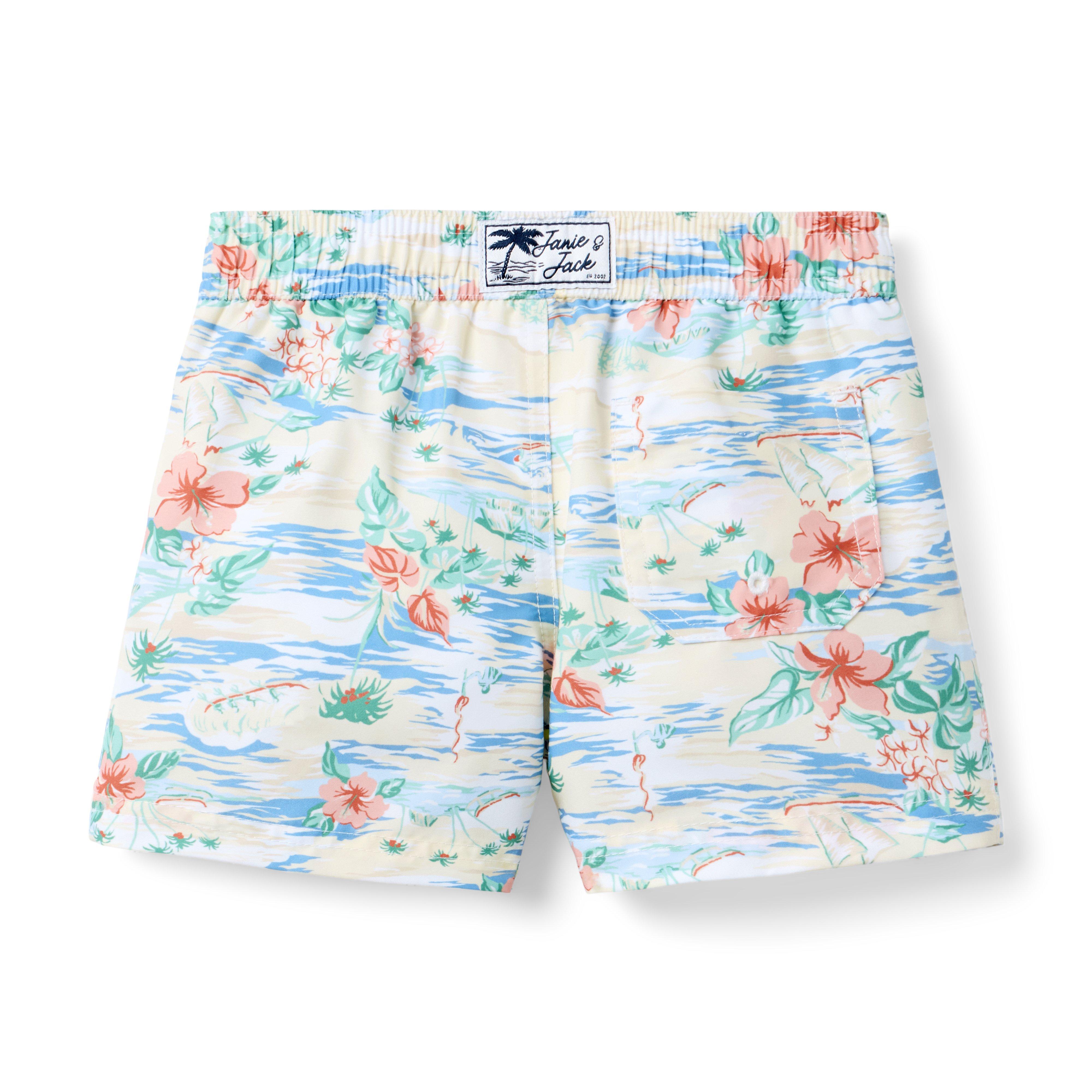 Recycled Island Floral Swim Trunk image number 2