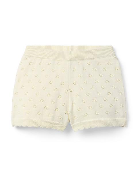 Pointelle Sweater Short