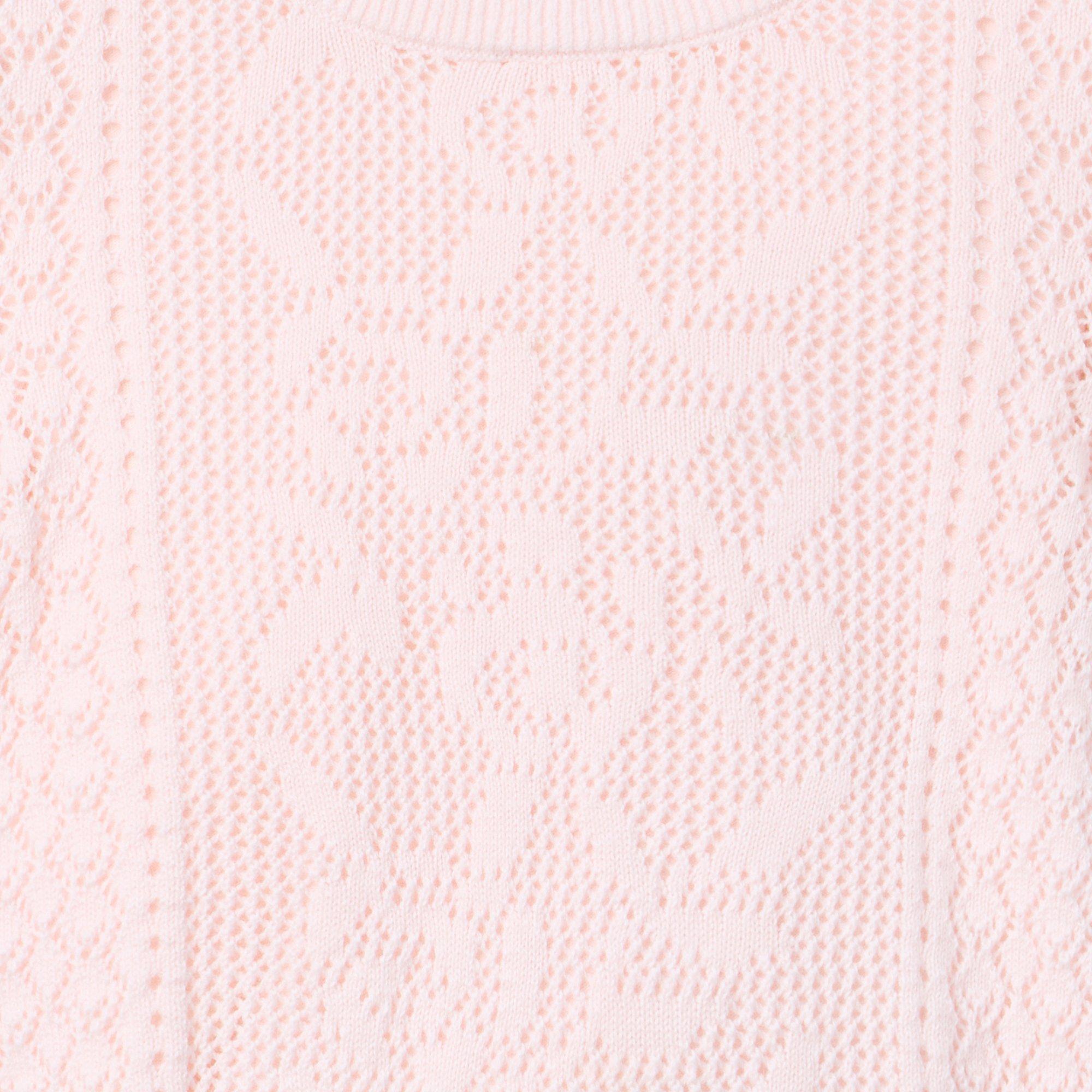 Crochet Floral Sweater Top image number 1