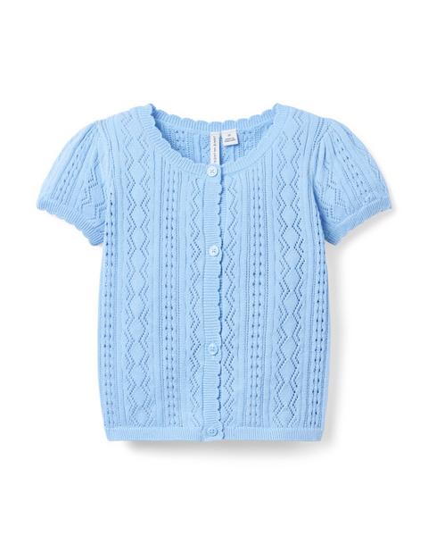Pointelle Textured Cardigan