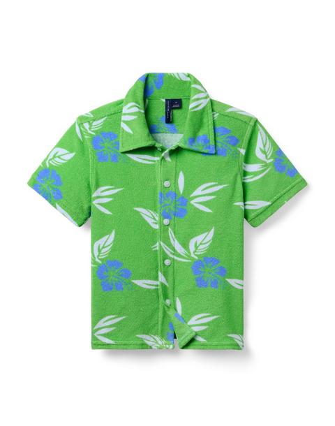 Tropical Floral Terry Shirt