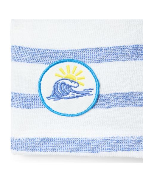 Striped Wave Patch Short