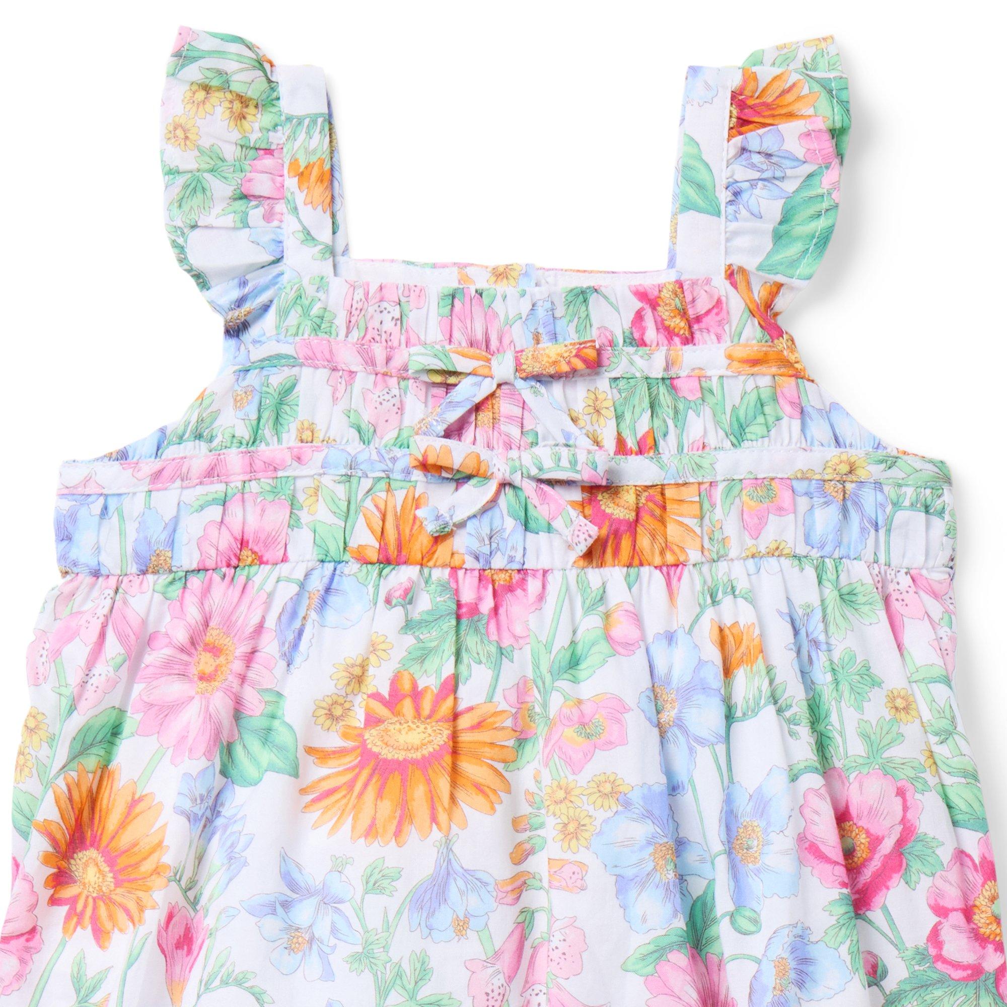 Baby Floral Bow Romper image number 1