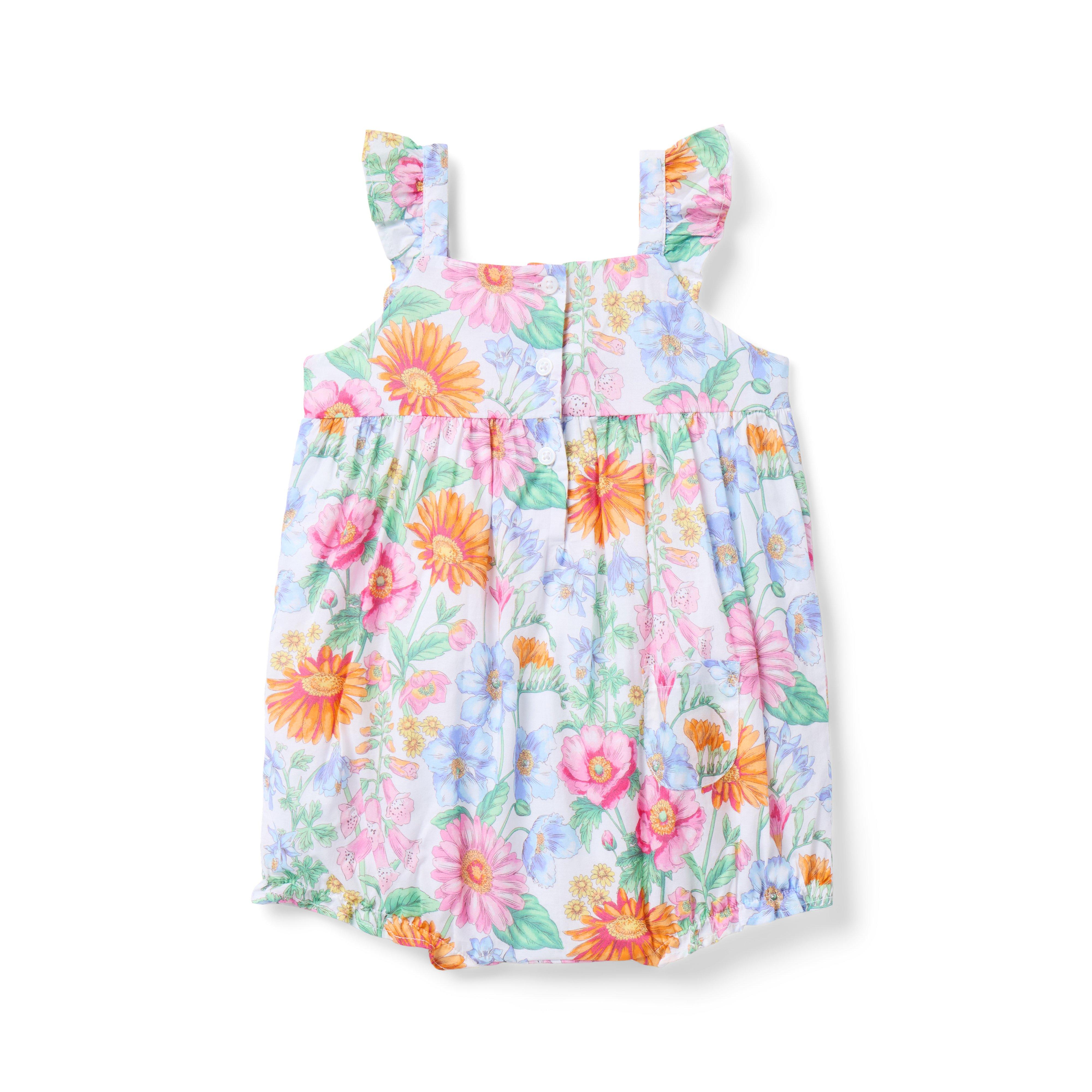 Baby Floral Bow Romper image number 2