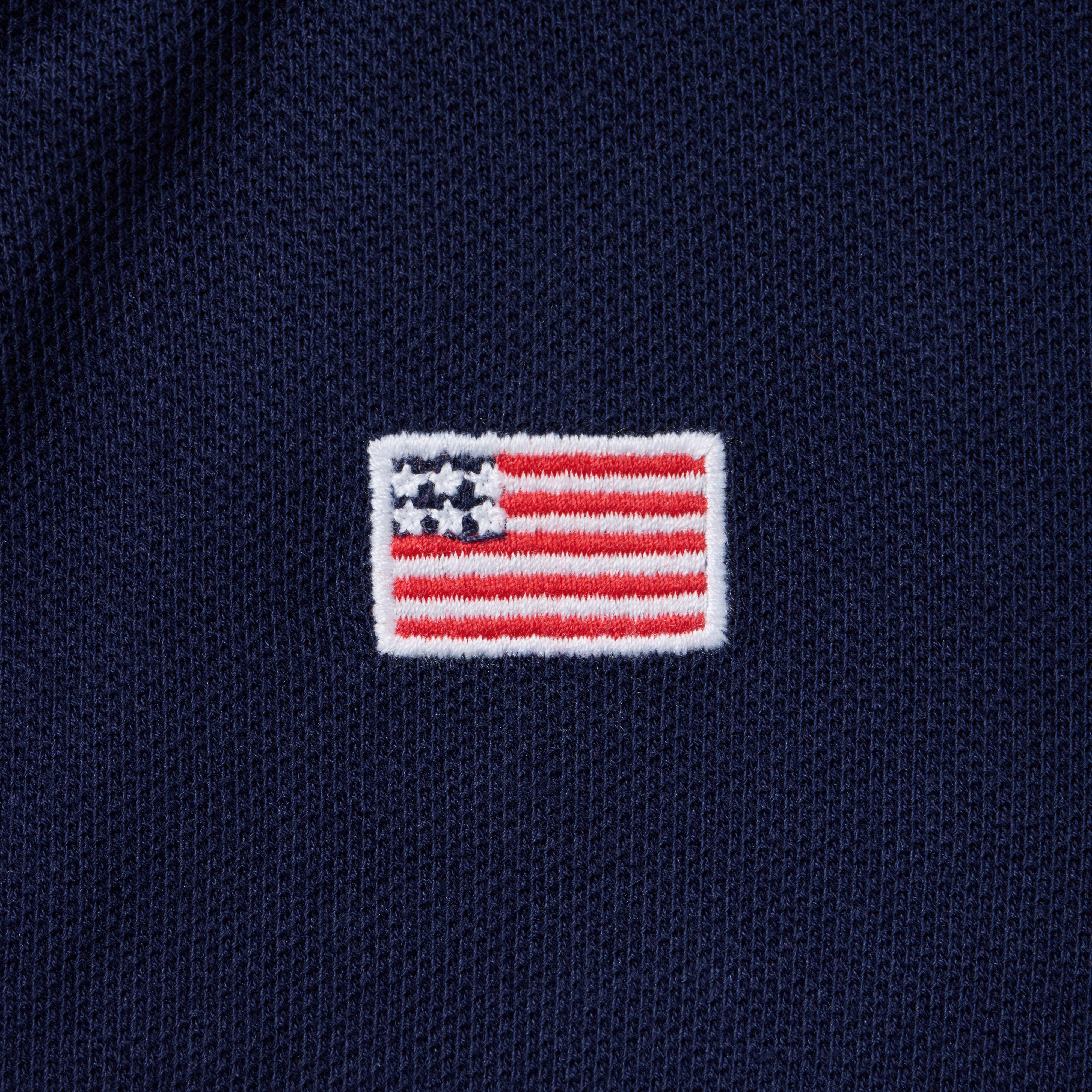 Embroidered Flag Pique Jacket image number 1