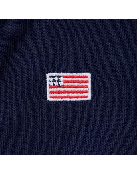 Embroidered Flag Pique Jacket