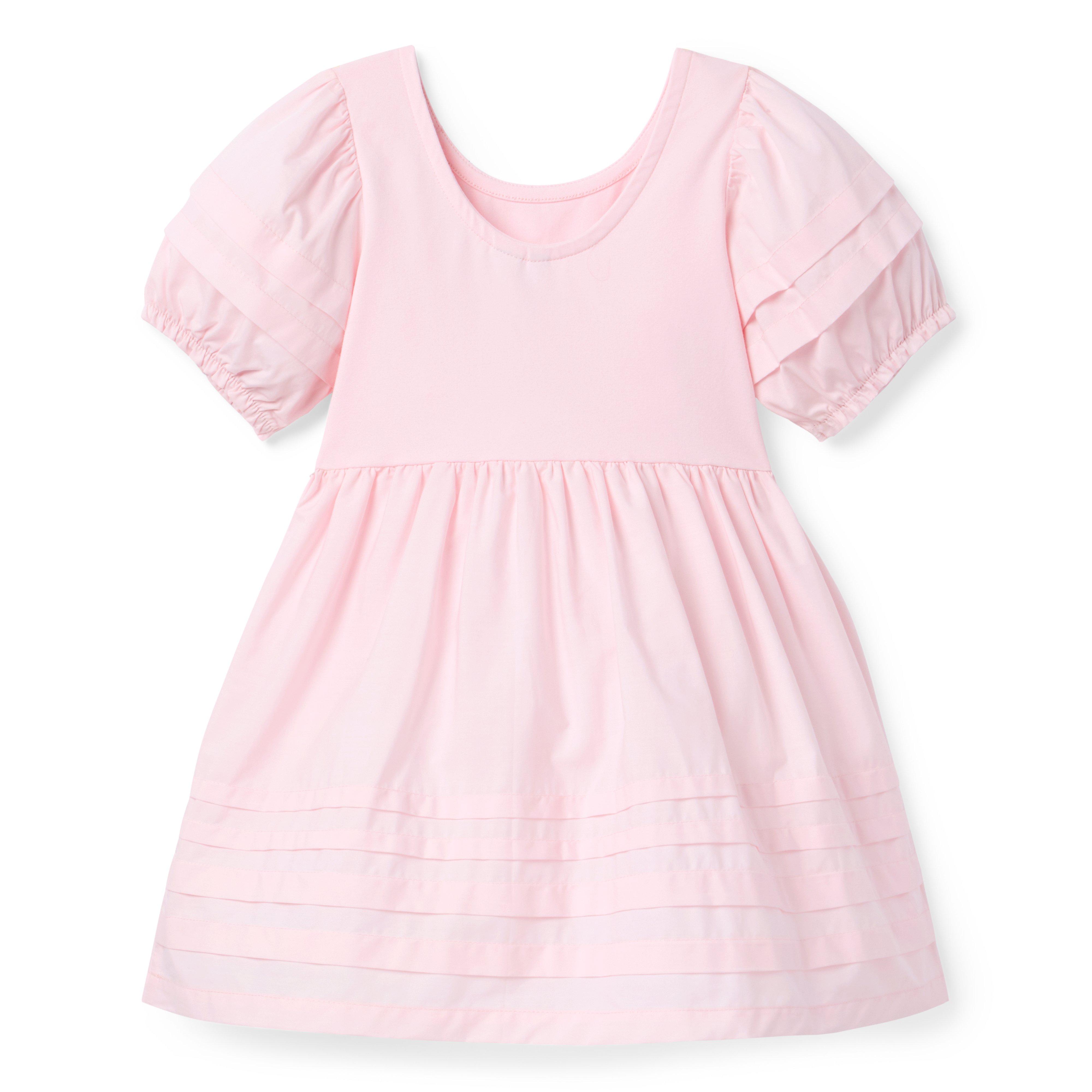 Pintuck Puff Sleeve Dress image number 1