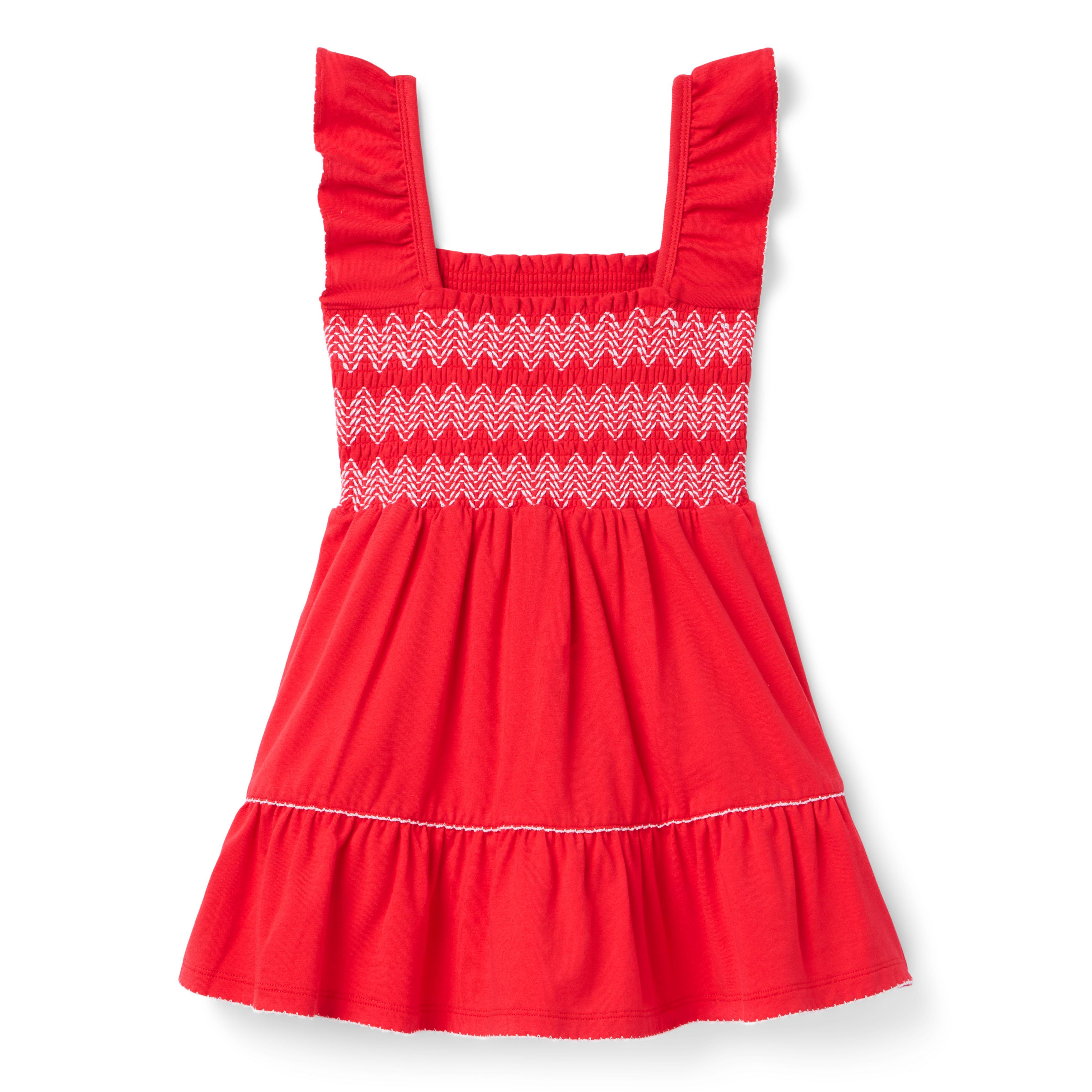 Smocked Flutter Sleeve Dress image number 2