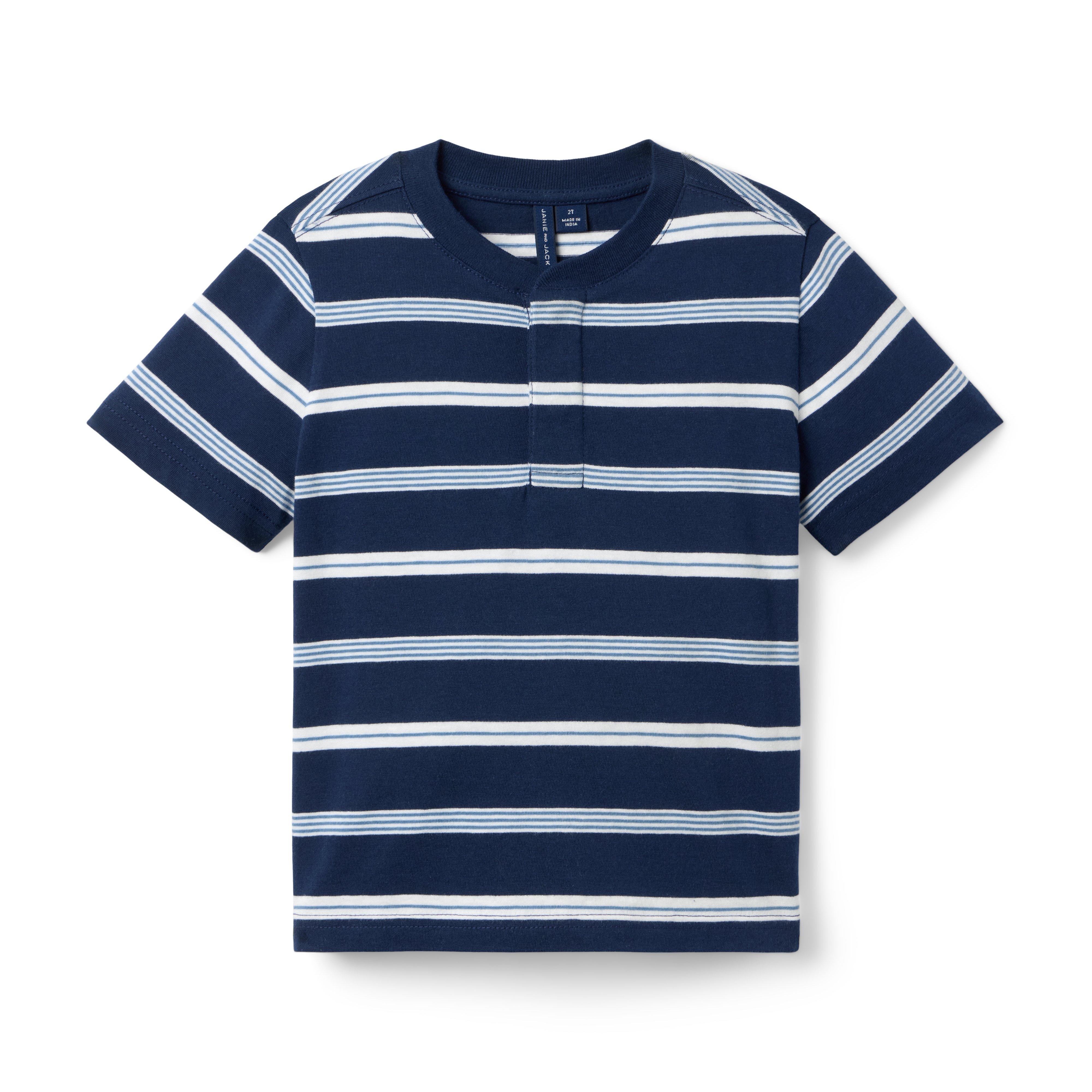 Striped Henley Tee