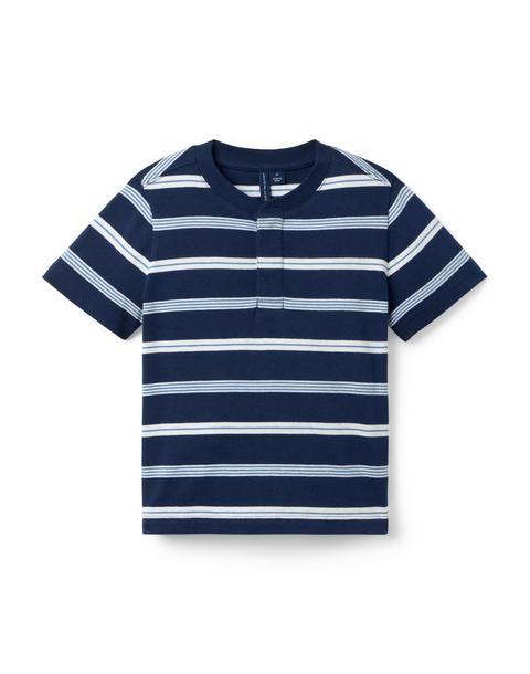 Striped Henley Tee