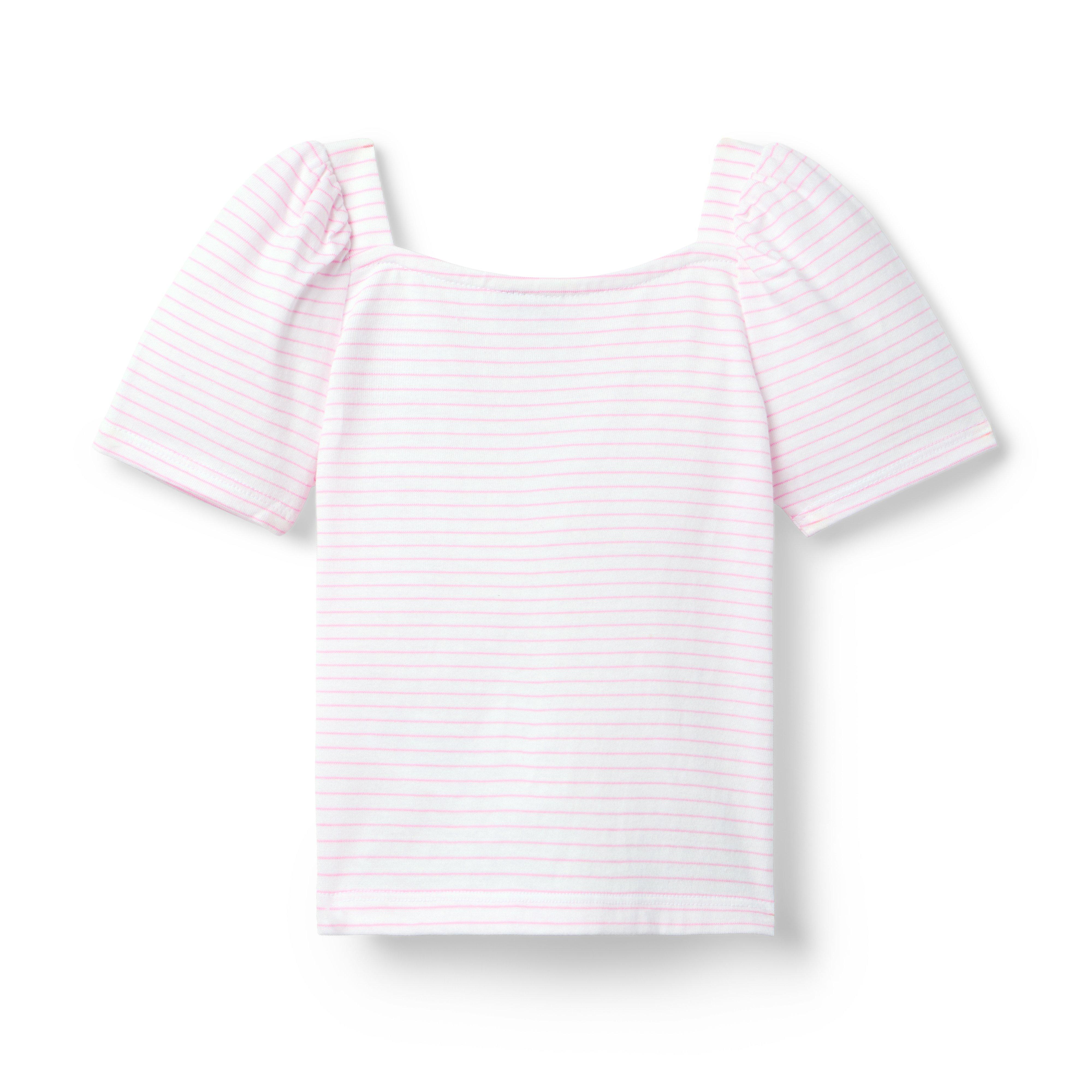 Embroidered Striped Top image number 2