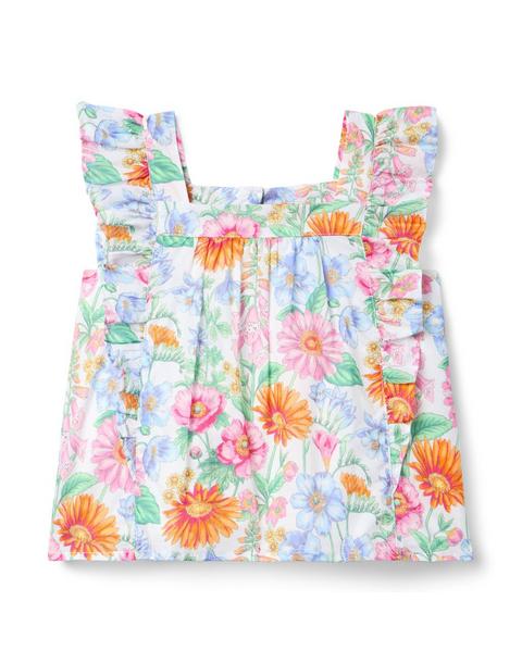 Floral Ruffle Top