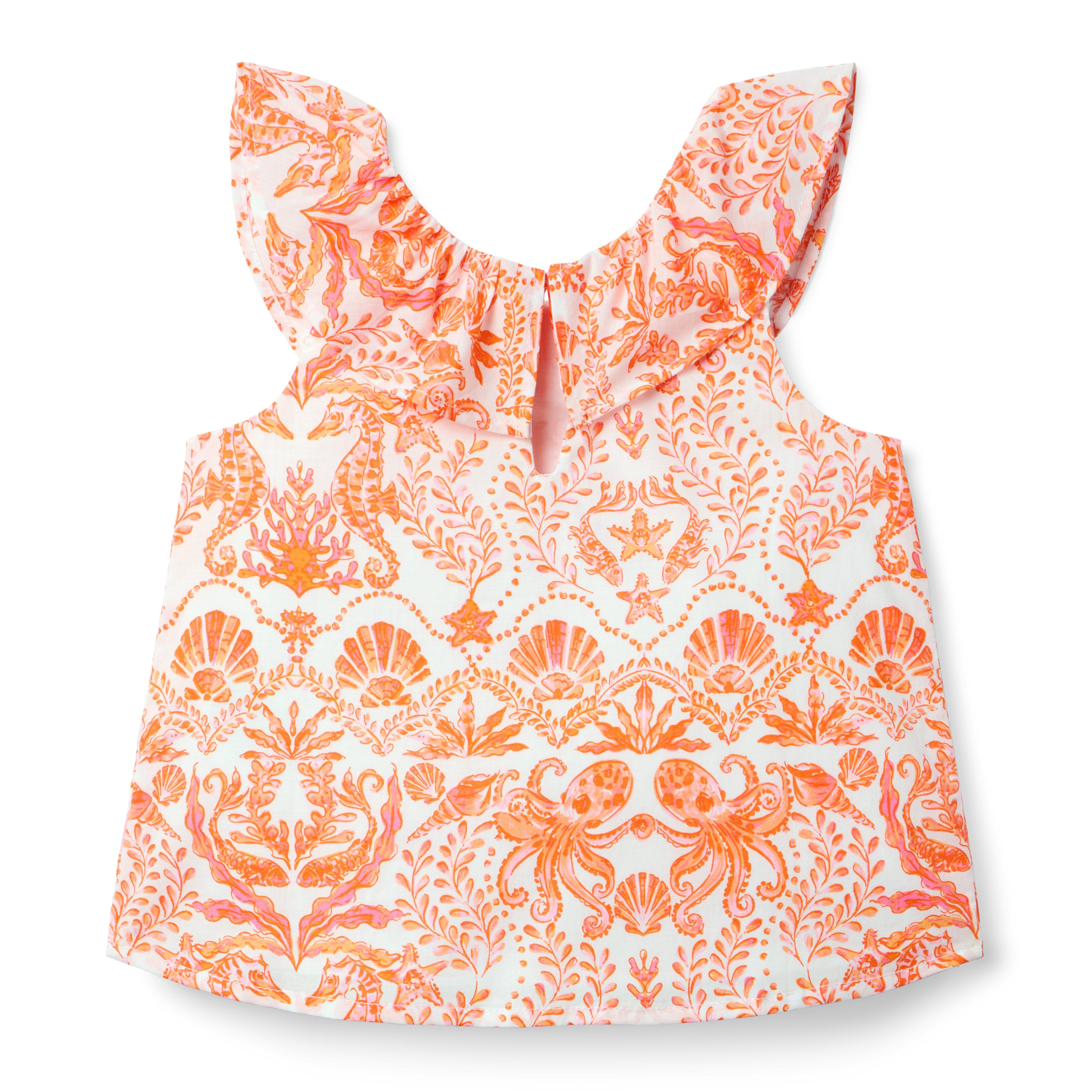 Seaside Ruffle Collar Top image number 2