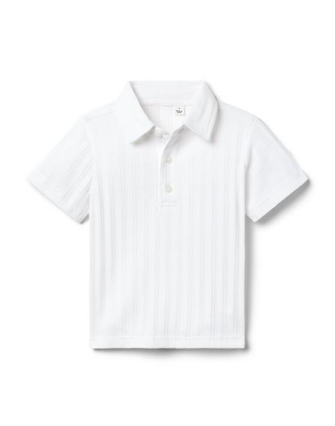 Textured Knit Polo