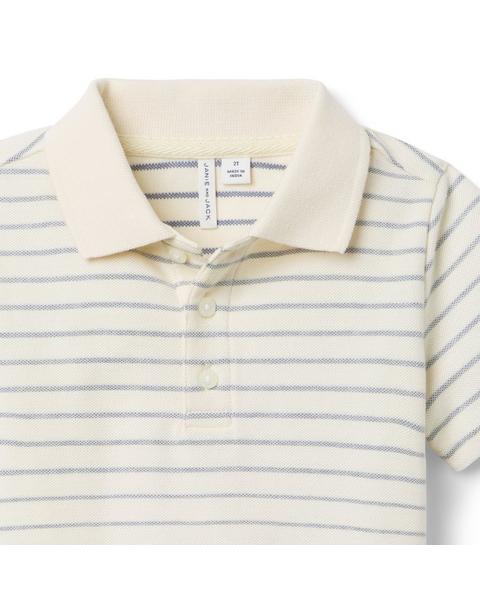 The Striped Pique Polo