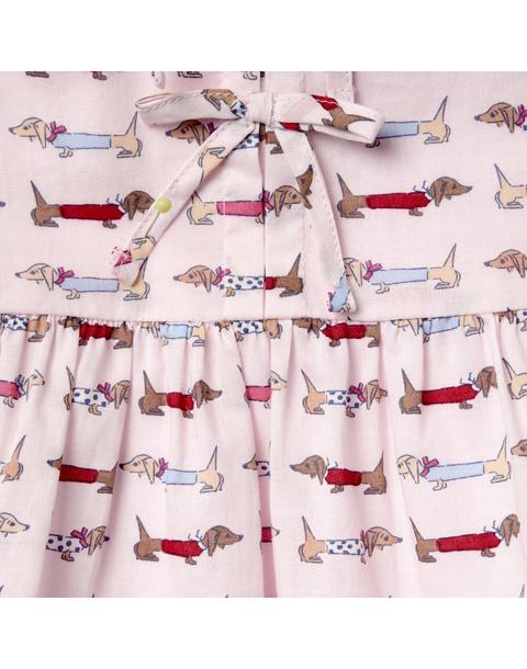 The Dachshund Collared Dress