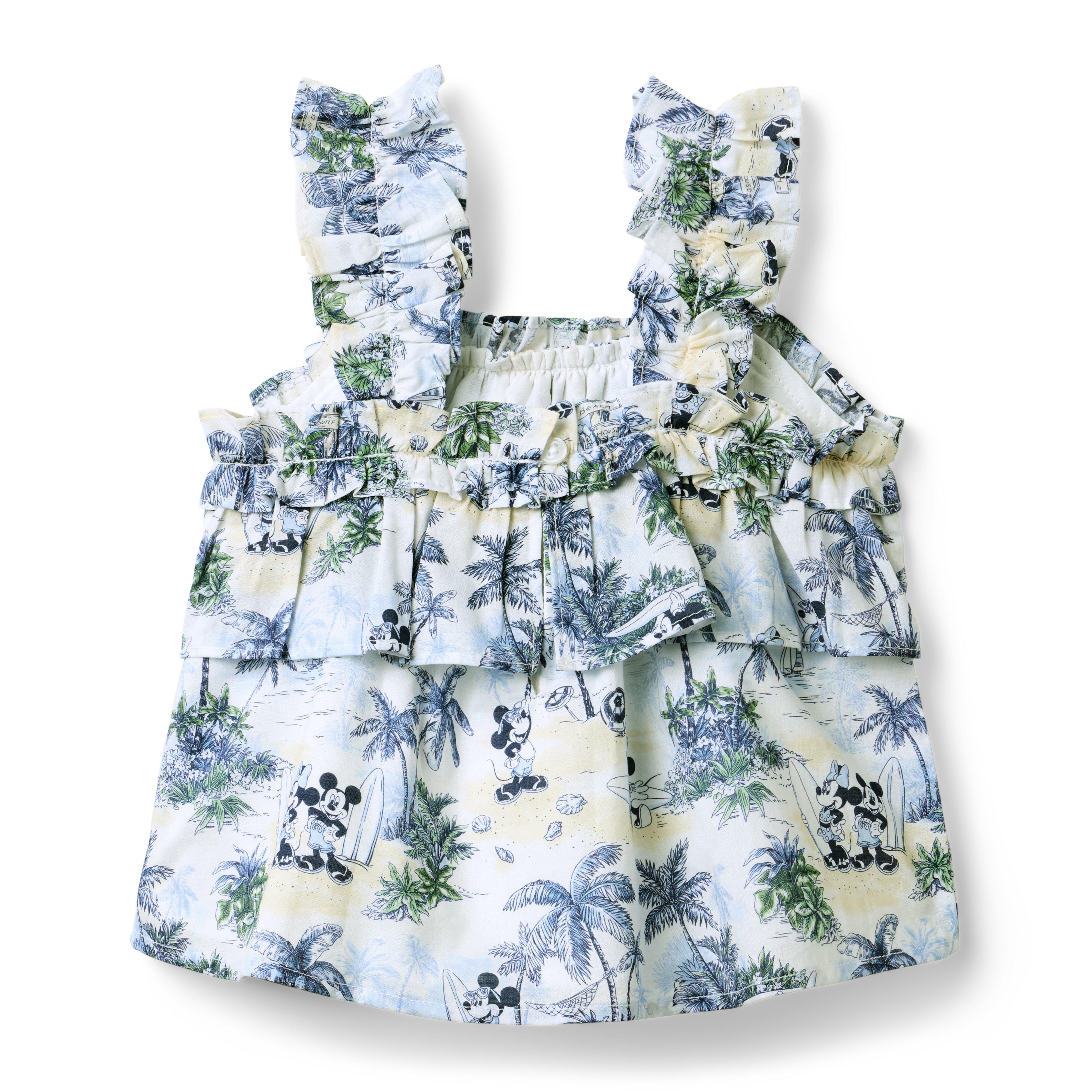 Disney Mickey Mouse Surf Toile Ruffle Top image number 1