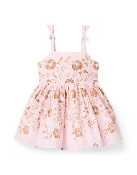Floral Bow Strap Dress