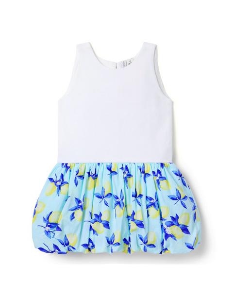 Lemon Bubble Hem Dress