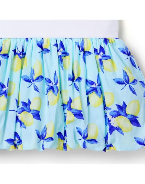 Lemon Bubble Hem Dress