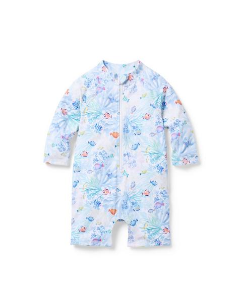 Baby Coral Reef Rash Guard Swimsuit