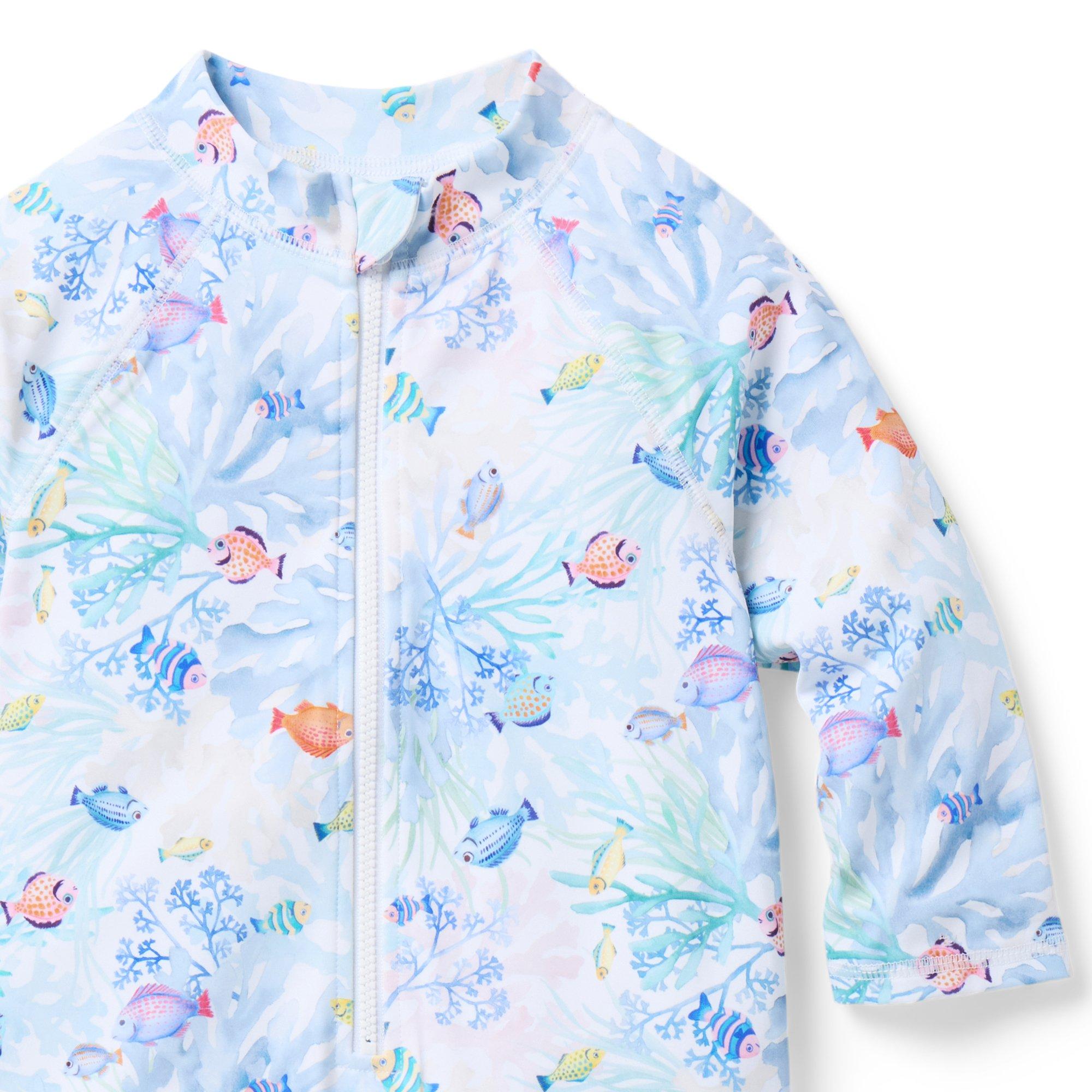 Baby Coral Reef Rash Guard Swimsuit image number 1