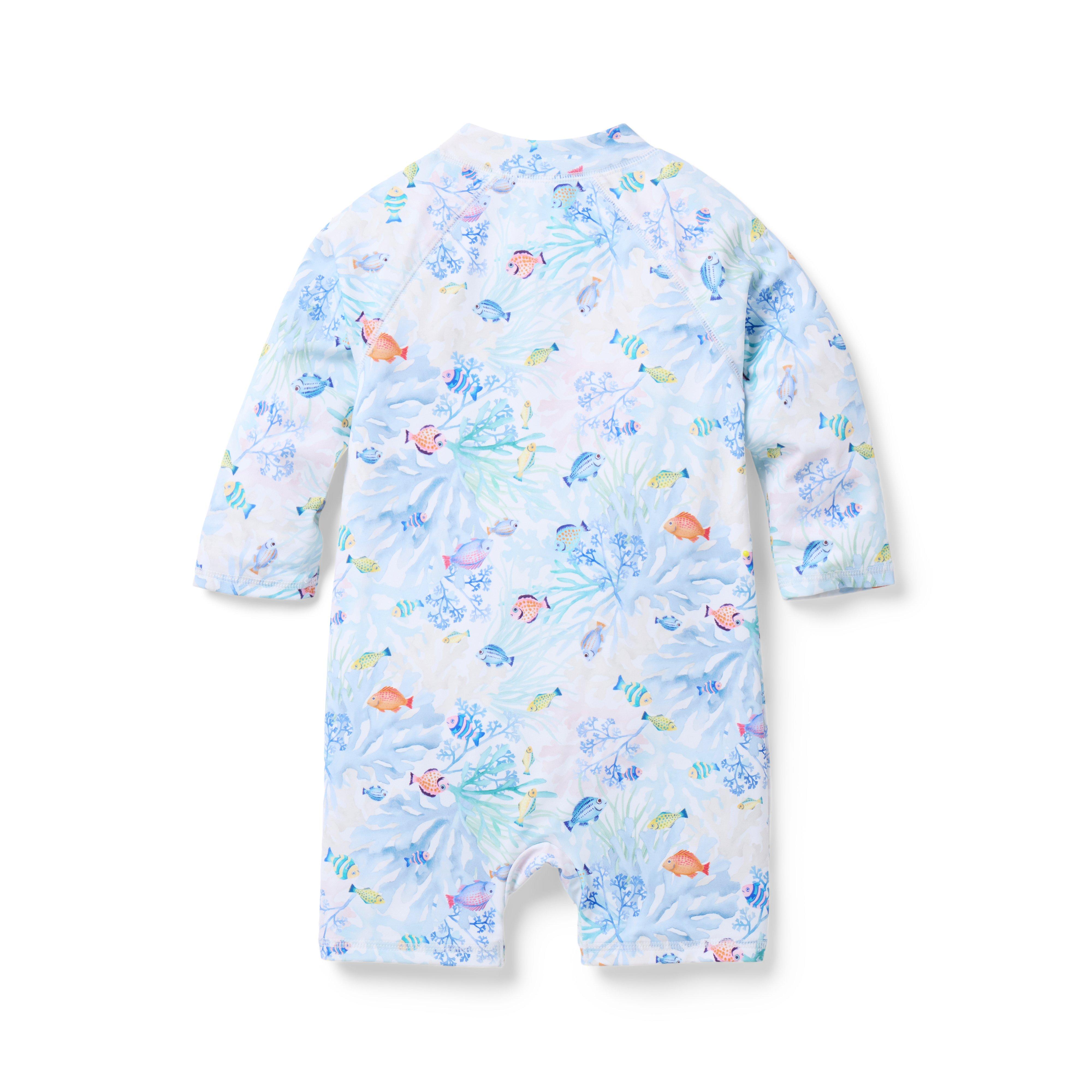 Baby Coral Reef Rash Guard Swimsuit image number 2