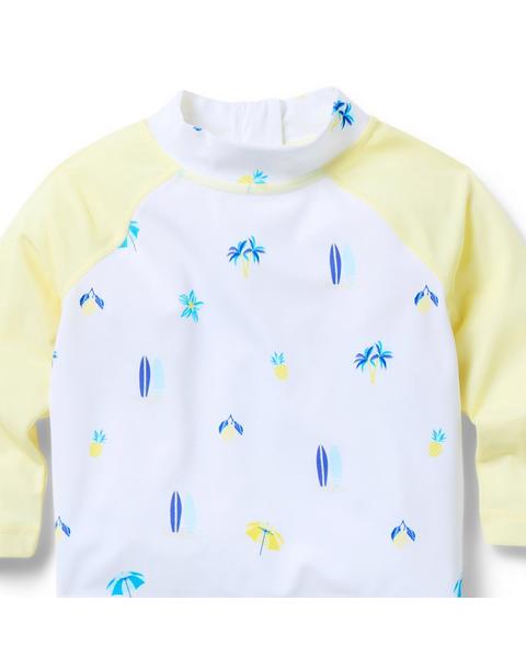 Baby Summer Icon Rash Guard 2-Piece Swimsuit