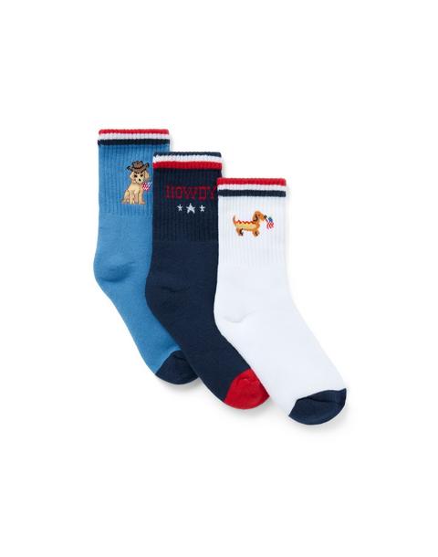 Americana Dog Sock 3-Pack