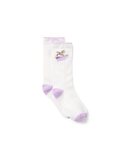 Floral And Horse Sock 2-Pack