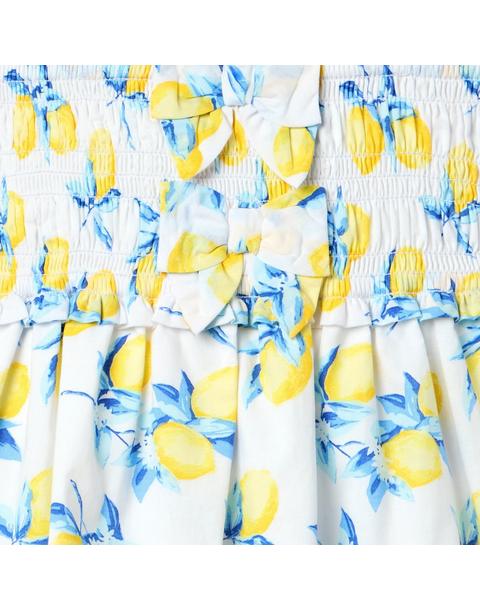 Lemon Smocked Top