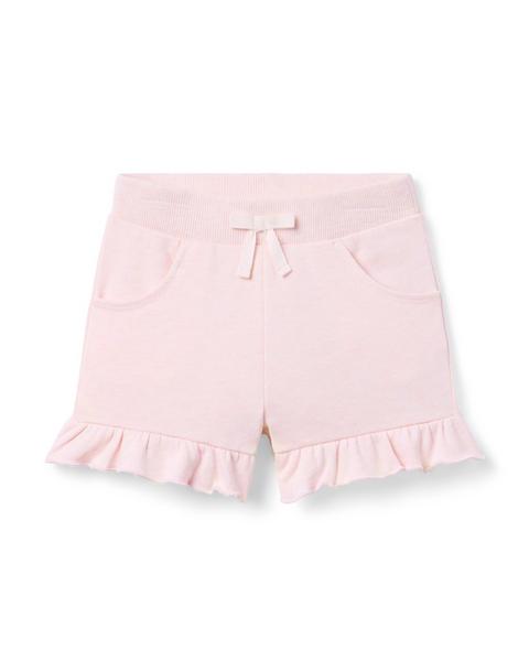 French Terry Ruffle Hem Short