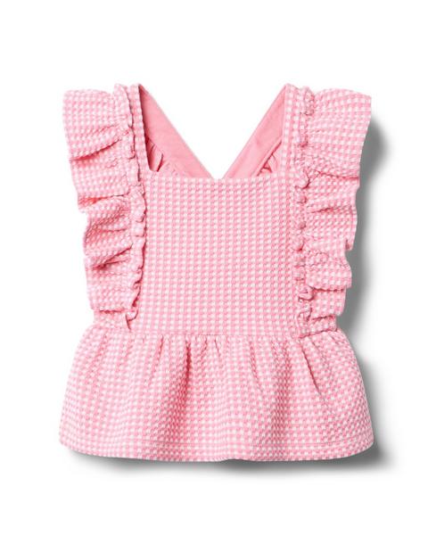 Gingham Ruffle Top
