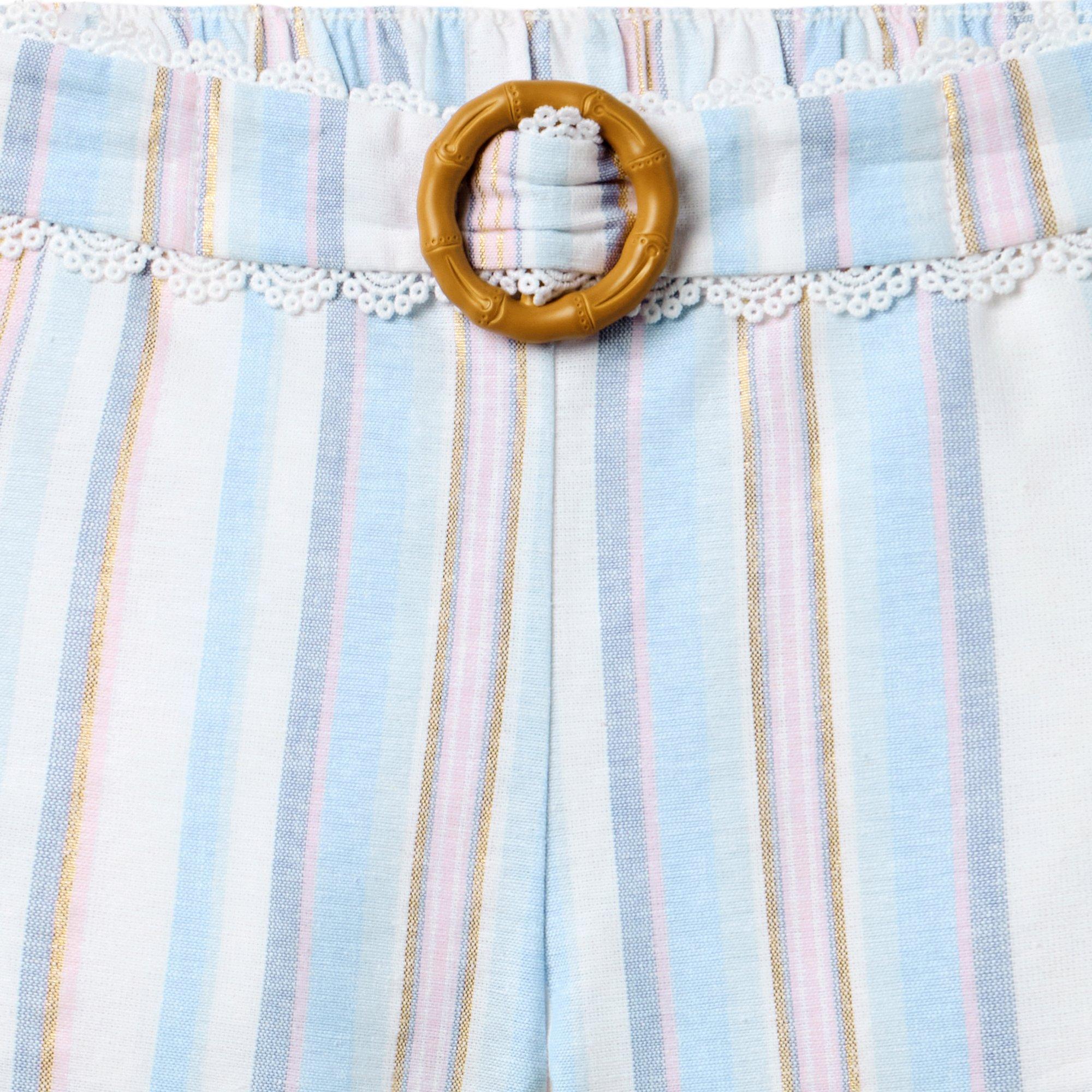 Striped Belted Short image number 1