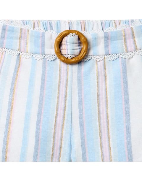 Striped Belted Short