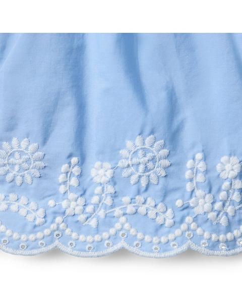 Embroidered Floral Hem Short