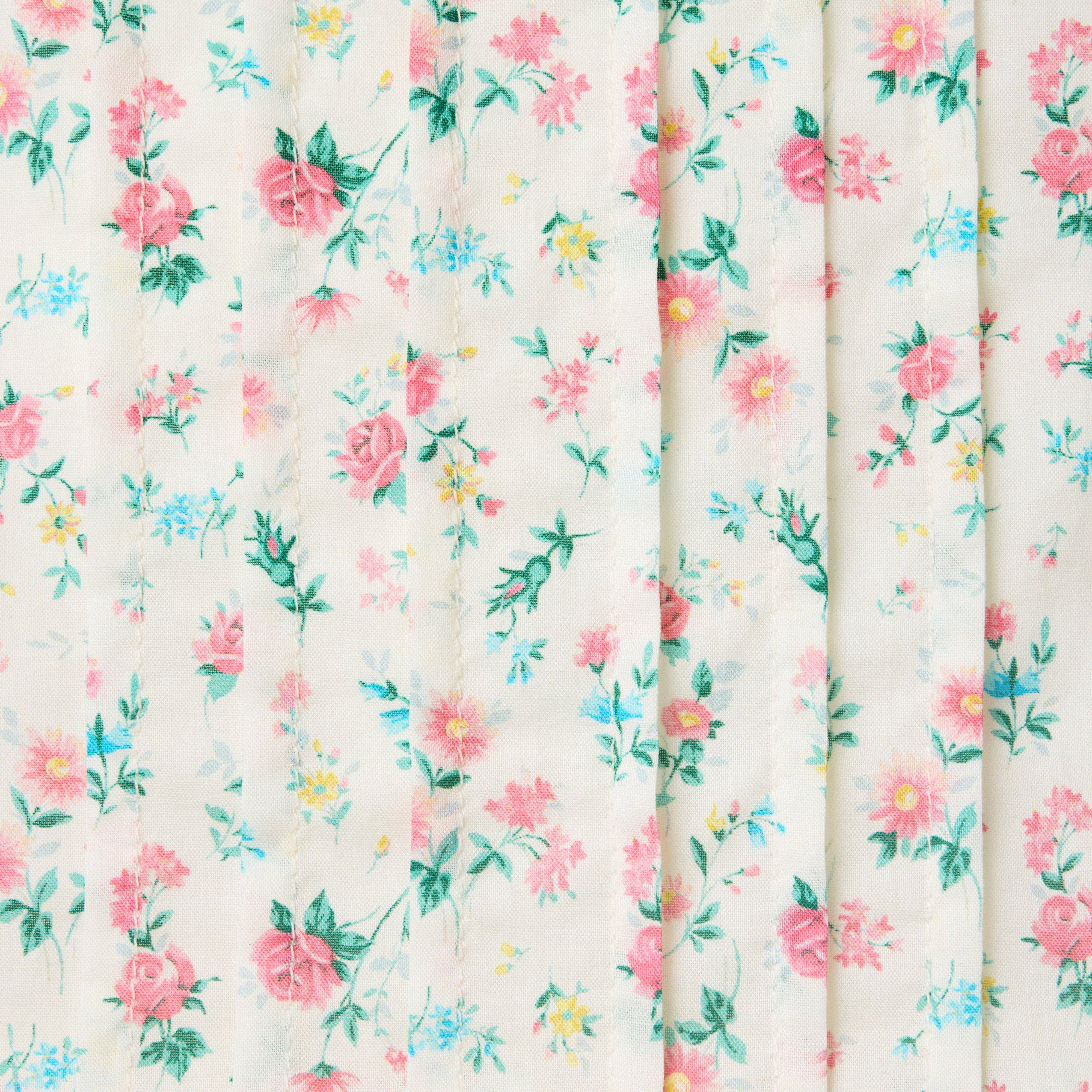 Ditsy Floral Pintuck Top image number 1