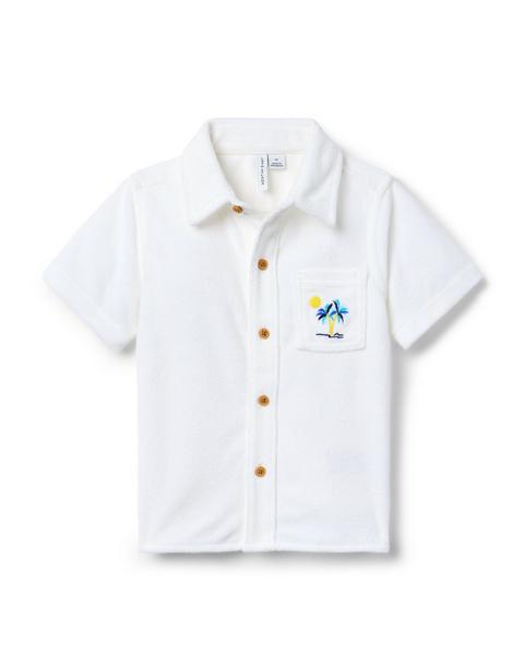 Terry Embroidered Palm Shirt