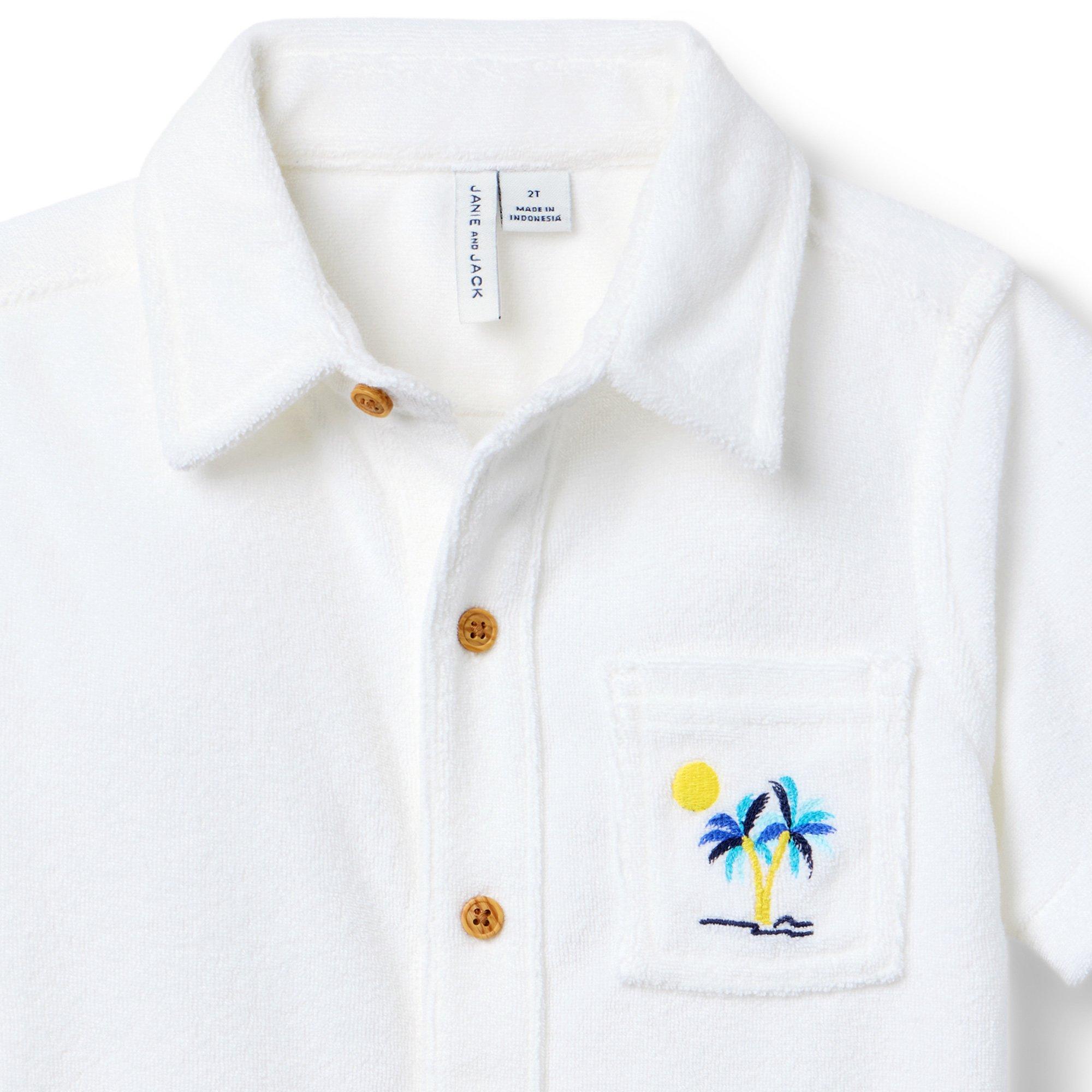Terry Embroidered Palm Shirt image number 2
