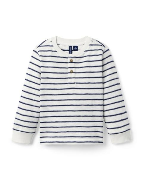 Striped Henley Tee